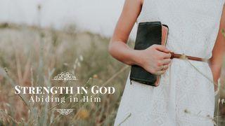 Strength In God - Abiding In Him Galatians 5:16 New International Version