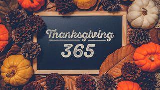 Thanksgiving 365 “Living Thankful in Every Season” John 1:29-31 The Message