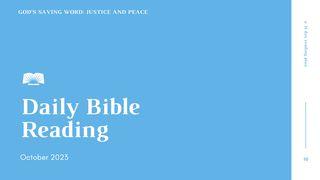 Daily Bible Reading – October 2023, "God’s Saving Word: Justice and Peace" Deuteronomy 10:12-14 New International Version