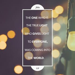 John 1:9 - There it was—the true Light [the genuine, perfect, steadfast Light] which, coming into the world, enlightens everyone. [Is 49:6]