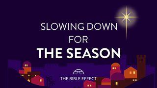 Slowing Down for the Season John 1:3-4 New International Version