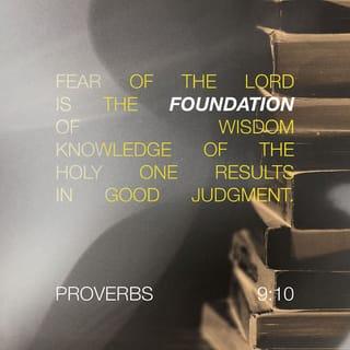 Proverbs 9:10 NCV